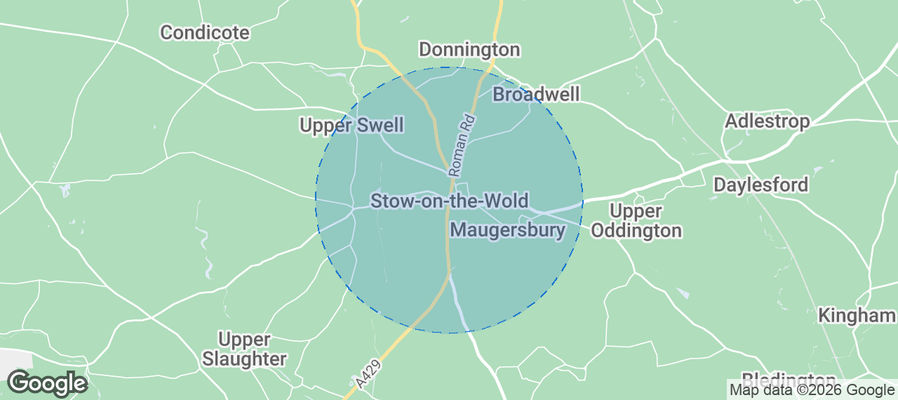 Stow-on-the-Wold Airbnb map